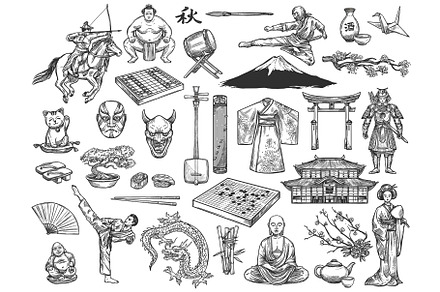 Japan culture symbols, history