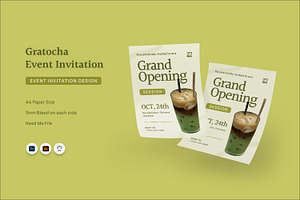 Gratocha - Event Invitation, a Print Template by Fannan Studio