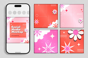Instagram Social Media Post Mockup, a Social Media Template by studiogstock