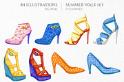 Summer Walk Illustrations, an Object Illustration by GVGraphics (Thumbnail 4 of 8)