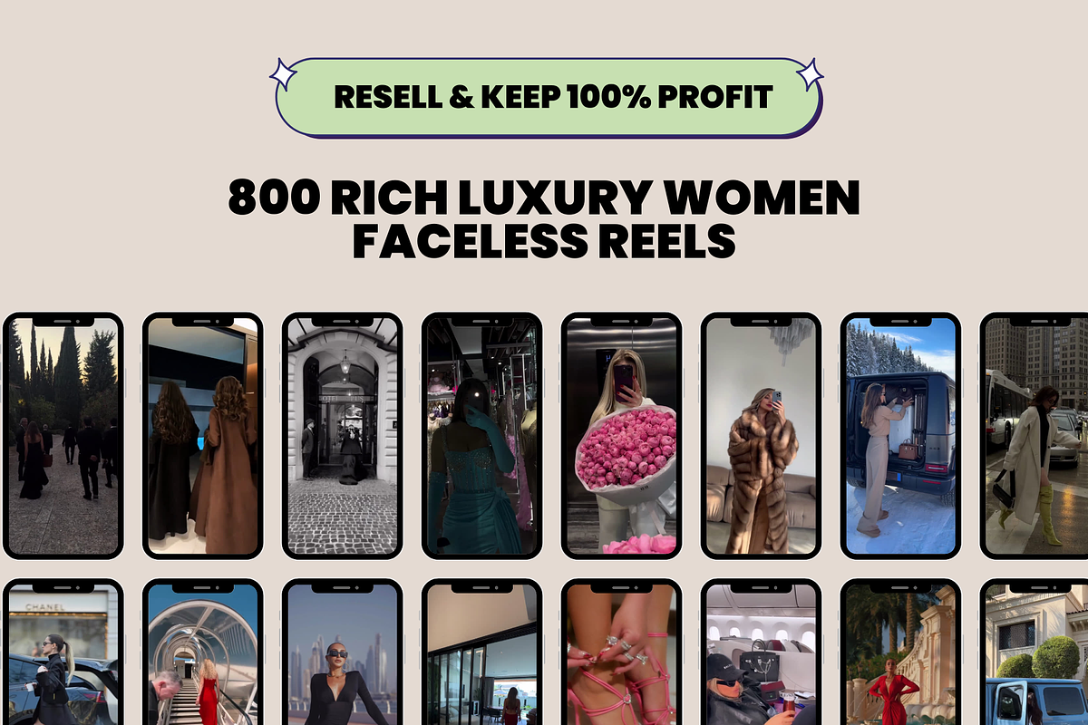 800+ Luxury Reels Aesthetic Videos, a Social Media Template by Design By Hira (Photo 3 of 11)