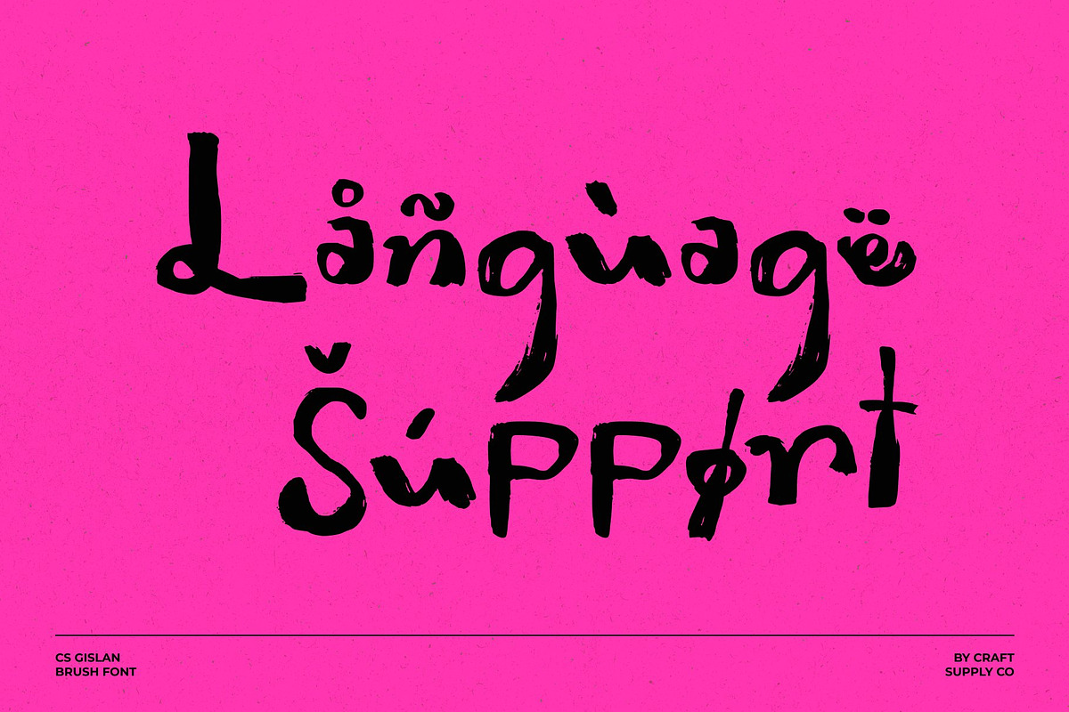 CS Gislan, a Handwritten Font by Craft Supply Co. (Photo 7 of 8)