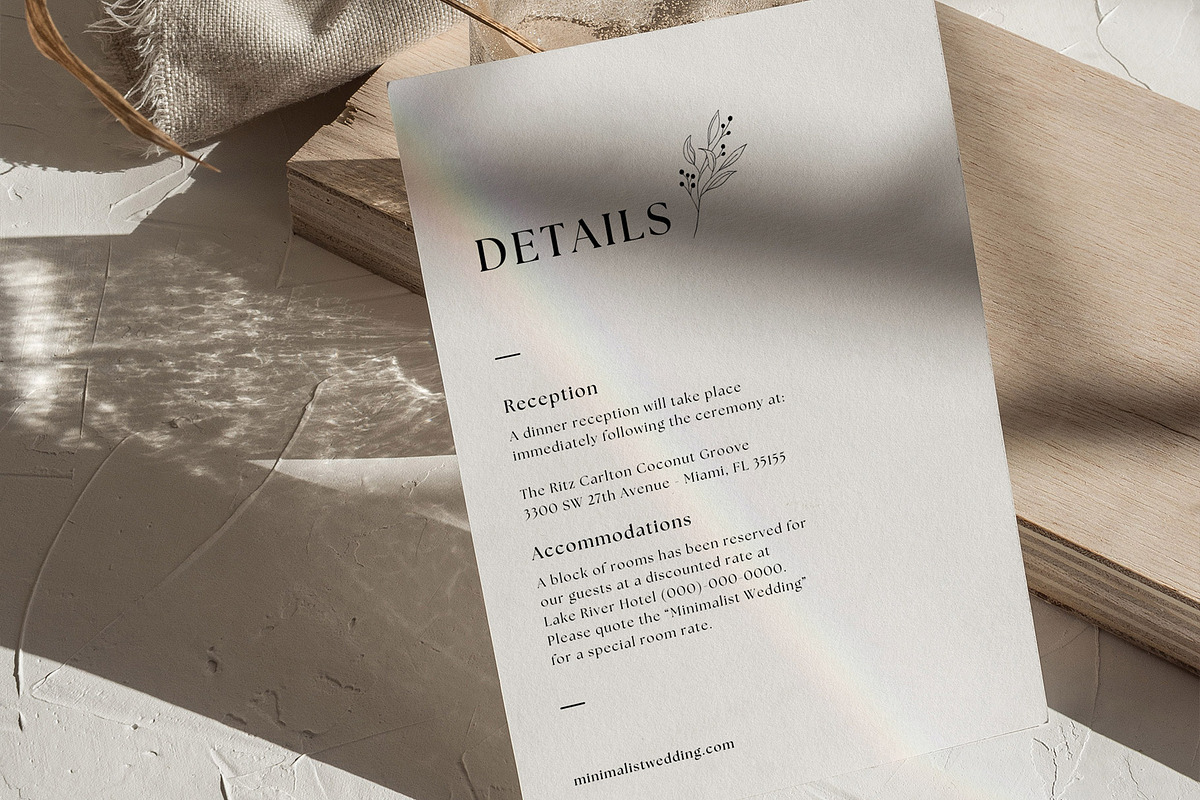 Minimalist Invitation Canva Template, an Invitation Template by microstd (Photo 4 of 6)