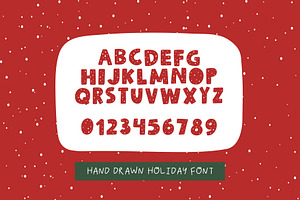 Christmas Hand Drawn Font