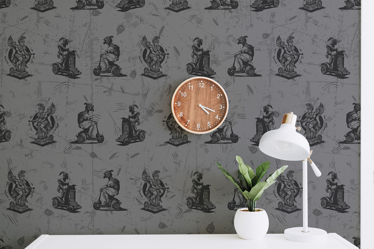 Birdman in Scooter, a Pattern Graphic by AAN Seamless Shop (Photo 3 of 4)