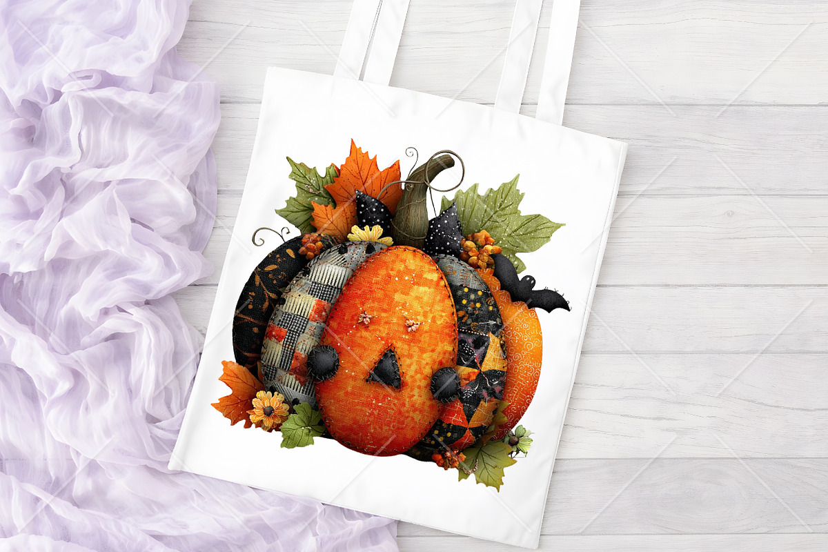 Whimsical Halloween Pumpkin Clipart, a Seasonal Illustration by Canvas Craft (Photo 8 of 10)