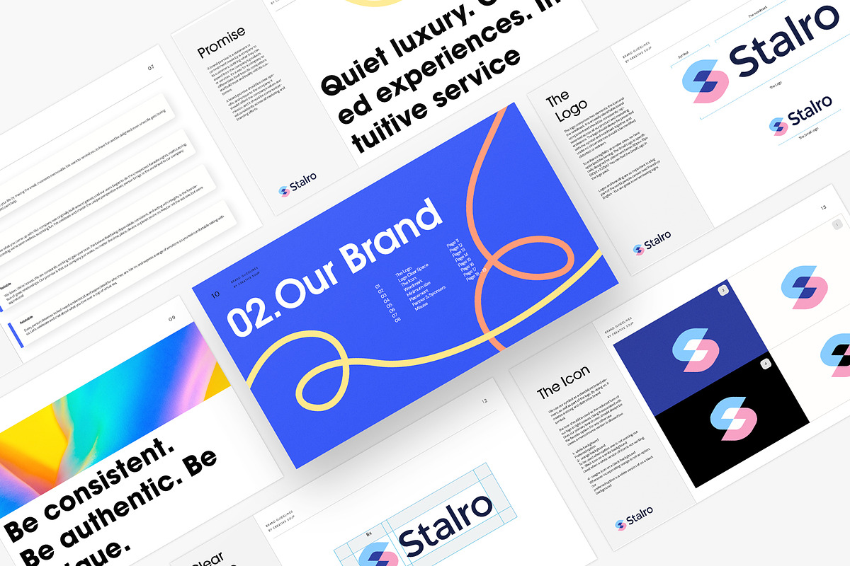 Galaxy | Brand Guidelines Template, a Presentation Template by CreativeSoup.io (Photo 5 of 12)