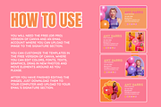 Canva Email Signature Templates, an Email Template by SunshineStudioBoutique (Thumbnail 3 of 10)