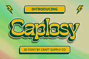 Caplosy 3D, a Sans Serif Font by Craft Supply Co. (Thumbnail 1 of 8)