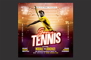 Tennis Club Flyer, a Flyer Template by DSGraphicDesign (Thumbnail 1 of 2)