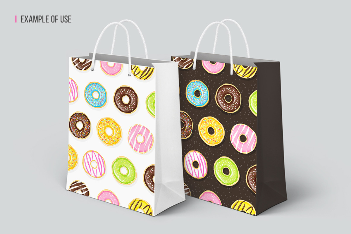 Seamless pattern of tasty donuts., a Pattern Graphic by Evgeniya Dzhumm (Photo 2 of 3)