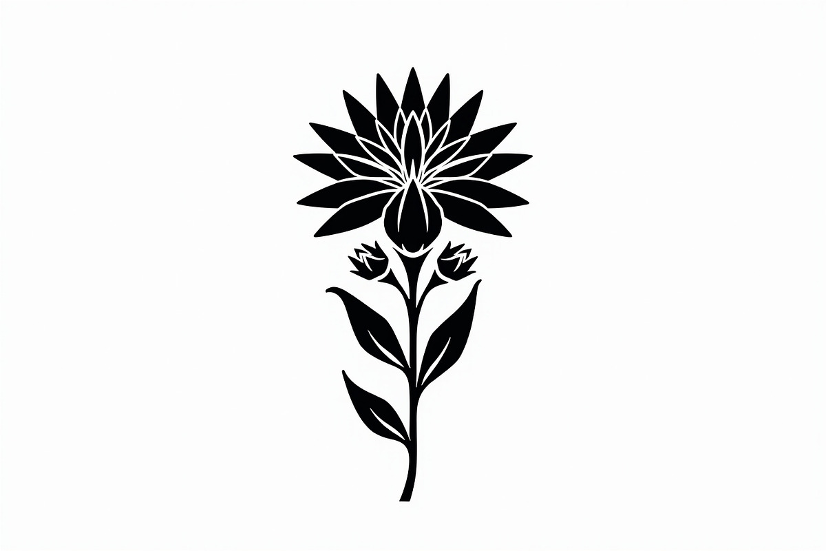 Floral Outline Vector Pack, an Illustration by yasushie (Photo 7 of 21)
