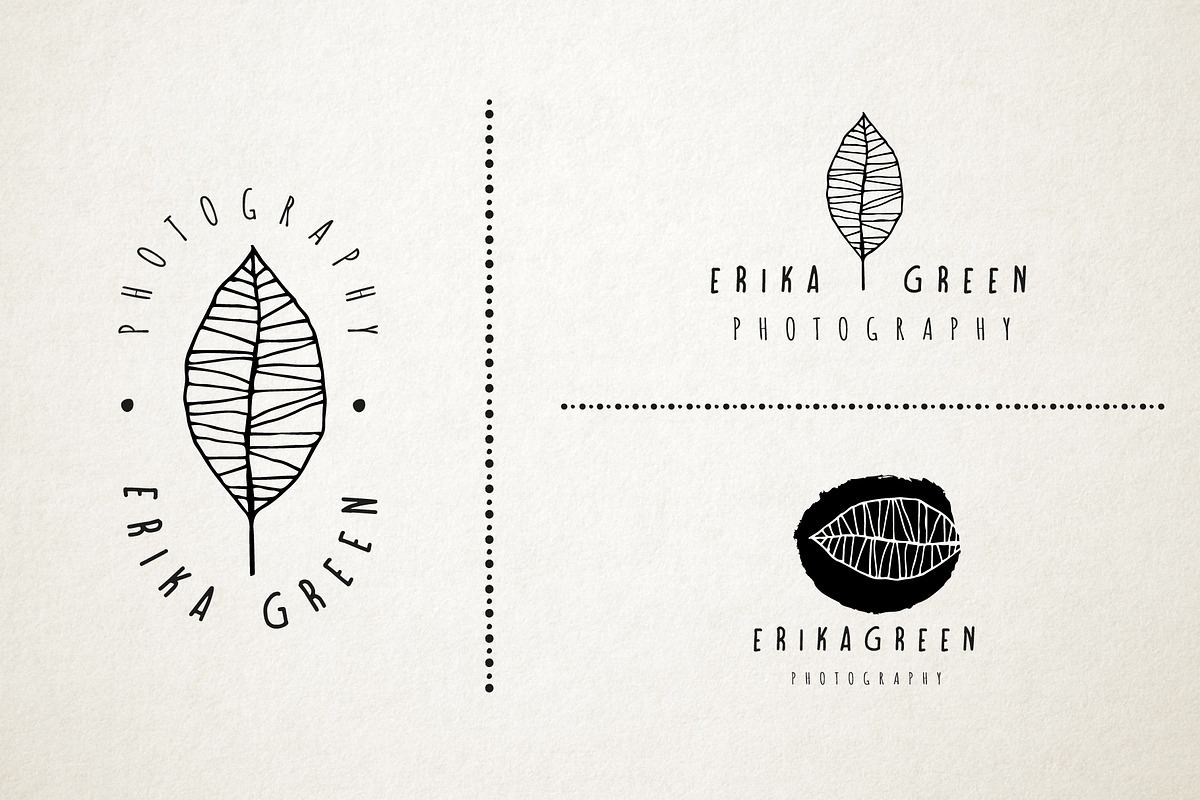 Feminine premade hand drawn logo 01, a Branding & Logo Template by Nues Design (Photo 2 of 11)