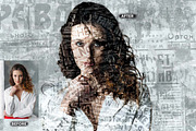 NEWSPRINT ARTIST FX — Ps Action, an Action Add-On by Studio Retouch (Thumbnail 2 of 11)