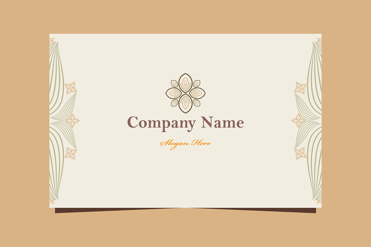 Natural Floral Business card, a Marketing Template by sekitarief (Photo 3 of 3)