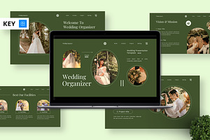 Wedding Organizer - Wedding Key, a Presentation Template by Deepslide Studio