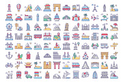 Tourism and Travel Icons Pack, an Icon by Vector Portal (Thumbnail 2 of 5)