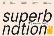 Campeno – Geometric Sans Serif, a Sans Serif Font by Craft Supply Co. (Thumbnail 3 of 8)
