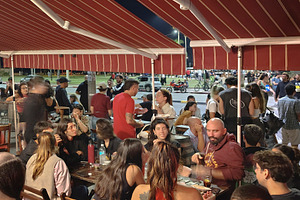 Crowd at bar at the historic ciudad vieja of montevideo, a Food & Drink Photo by DanFLCreativo