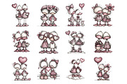 Whimsical Duck Couple Clipart, an Illustration by Design Market (Thumbnail 3 of 3)