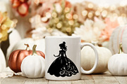 Cute Princess Black Silhouettes, an Object Graphic by Cool Worker (Thumbnail 4 of 4)