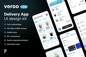 Veroo Delivery App UI Kit