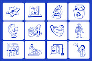 Animated Science Doodles, an Outline Icon by Vectors Market (Thumbnail 3 of 5)