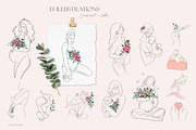Mother love | Line drawing, an Illustration by AfonshinaArt (Thumbnail 5 of 9)