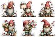 Whimsical Easter Gnome Clipart, an Illustration by Dream Creation (Thumbnail 6 of 7)
