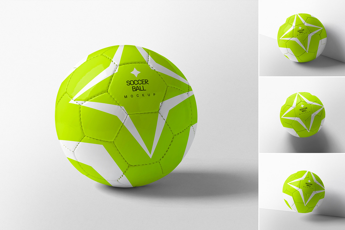 Soccer Ball Mockup, a Product Mockup by MockupCraft (Photo 1 of 6)