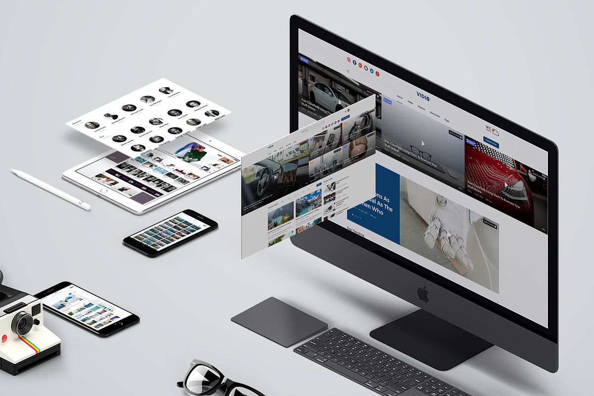 Vidio - Social Video Website, an UI Kit Template by No.13 (Photo 1 of 3)