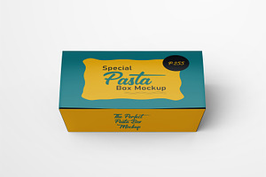 Pasta Box Packaging Mockup