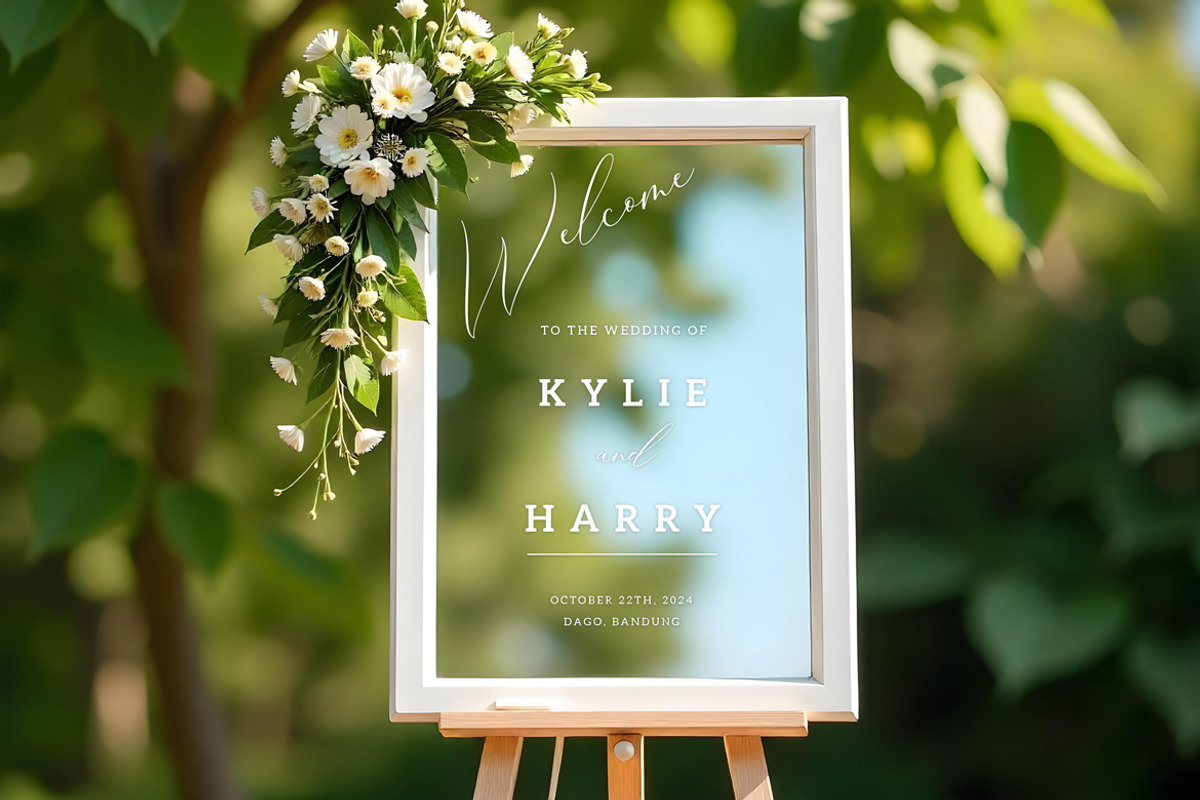 Simple Wedding Sign, a Stationery Template by Aarley Kaiven (Photo 2 of 4)
