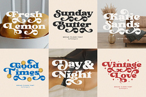 Bread Flour - Bold Retro Serif Font