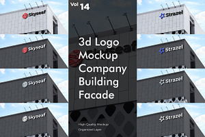 Realistic Company Building Mockup, a Product Mockup by Assyat