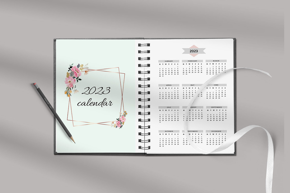 Calendar Template/Yearly Calendar, a Stationery Template by Design Zone (Photo 2 of 4)