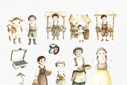 Jack and the beanstalk clipart., an Education Illustration by Invite to Clipart (Thumbnail 4 of 6)