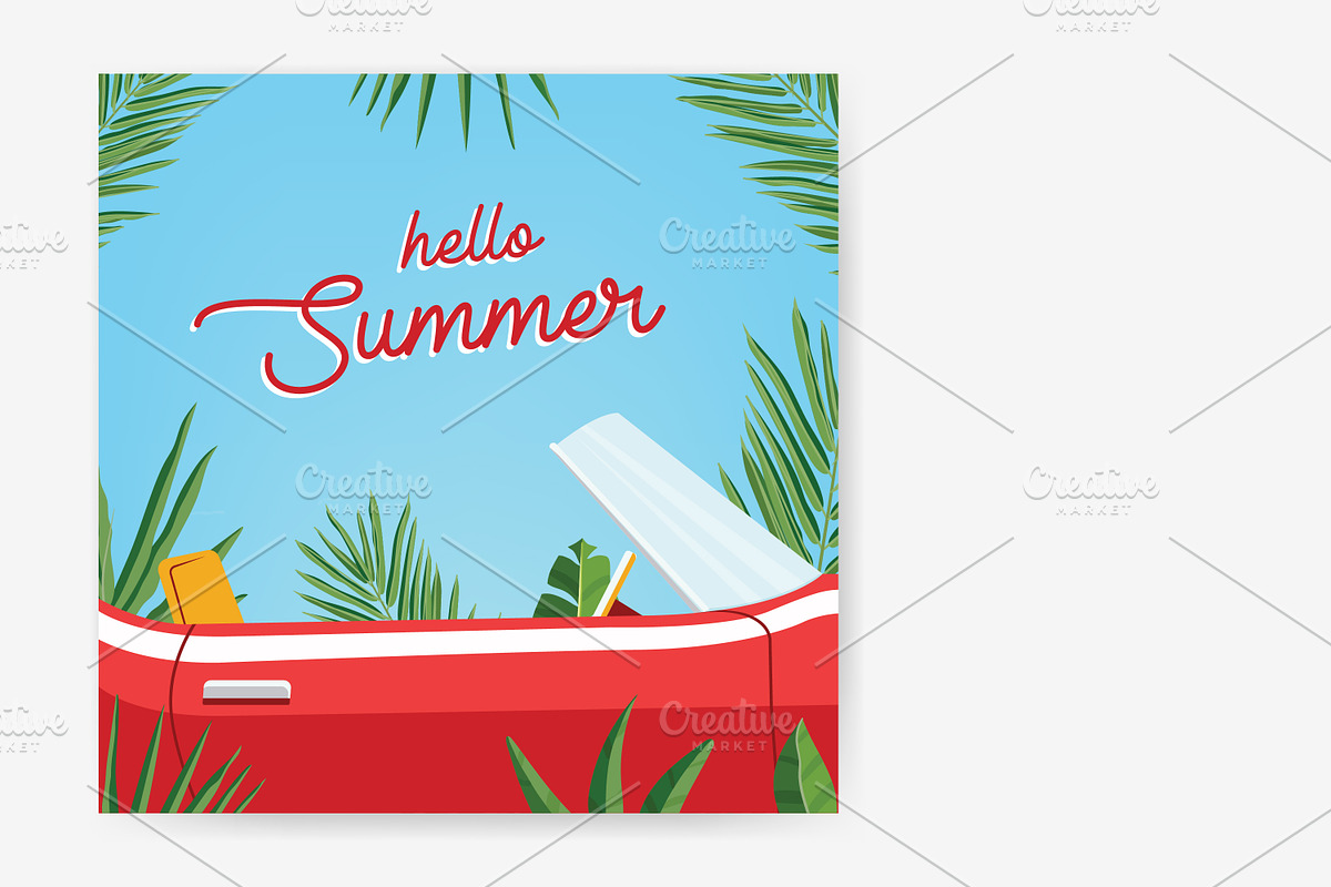 Summer party poster, a Seasonal Illustration by Good Studio (Photo 2 of 4)