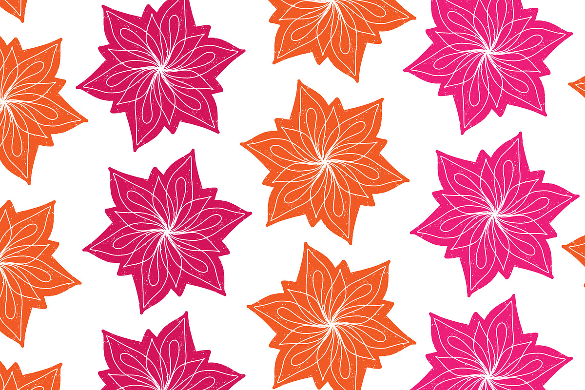 Bold Floral Mandala Seamless Vector, a Pattern Graphic by NayaChu (Photo 11 of 11)