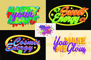 Retro Neon Airbrush Text Effect, a Layer Style Add-On by Matsero (Thumbnail 3 of 4)