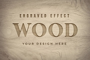 Engraved Wood Text Mockups, a Mockup by Medialoot (Thumbnail 2 of 5)