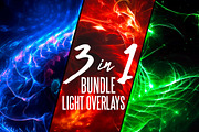 3 in 1 Fractal Light Overlays, a Texture Graphic by Abstract Background (Thumbnail 1 of 7)