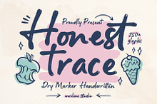 Honest Trace - Organic Script Font