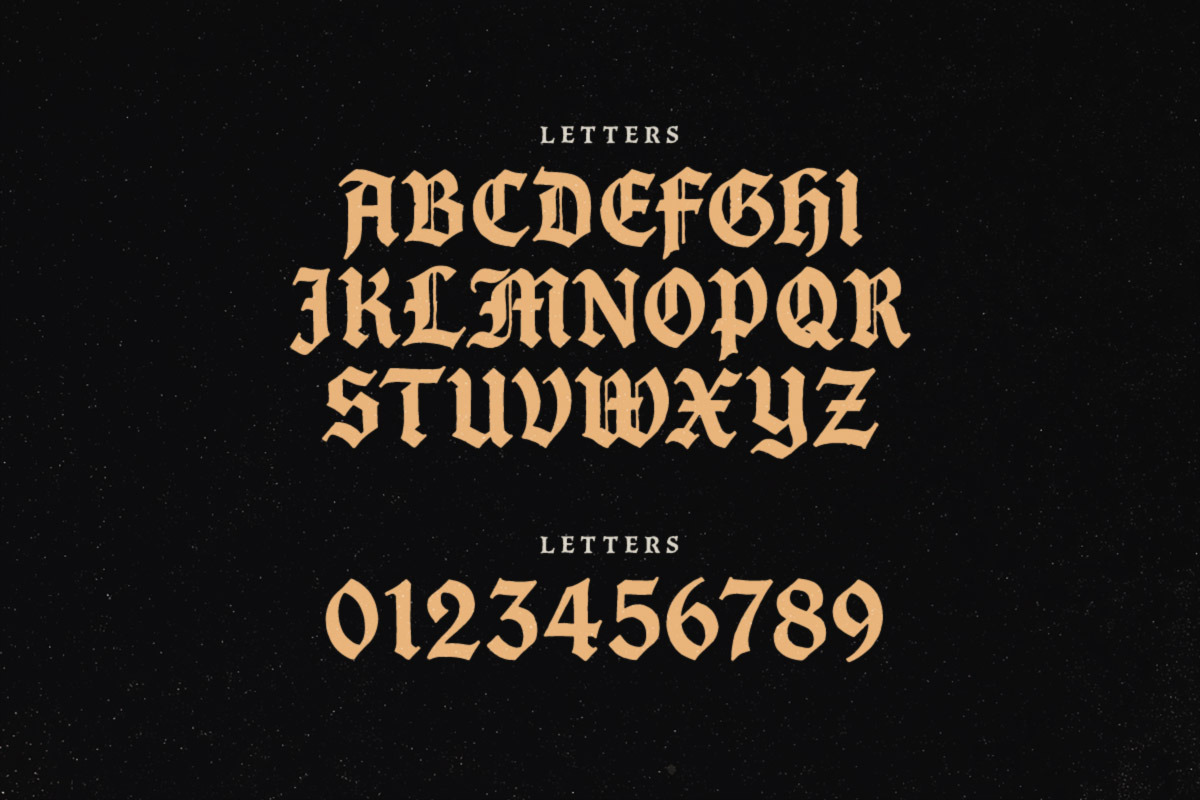 Zealot Typeface, a Blackletter Font by Tugcu Design Co. (Photo 2 of 4)