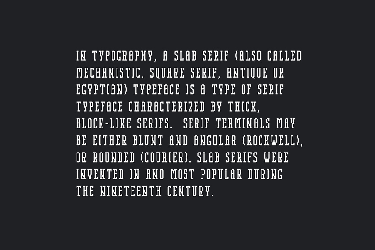 Nordin Slab - Condensed Slab Serif preview 3