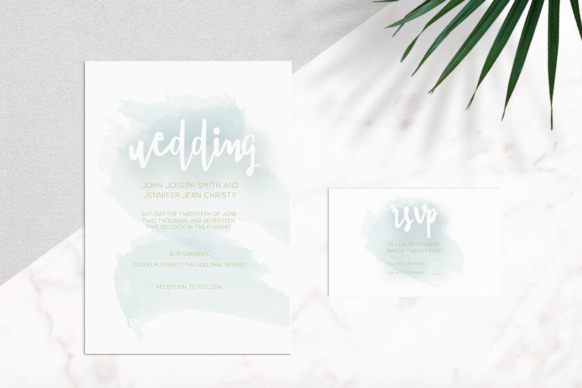 Watercolor Handwritten Invitation, an Invitation Template by Aloha Philly (Photo 1 of 6)