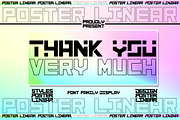 Poster Linear, a Slab Serif Font by Bramcreative (Thumbnail 4 of 11)