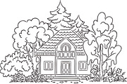 Outline cartoon kids illustration, an Illustration by Bubert Art (Thumbnail 15 of 33)