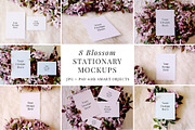 Blossom Stationary Mockup Bundle, a Print Template by Barn Owl Studio (Thumbnail 1 of 10)