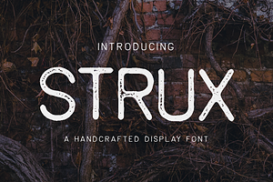 STRUX - Hand-crafted font